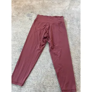 Aerie Offline Real Me Crossover High Waisted Leggings Pink XL Short Brick Stone thumbnail 5