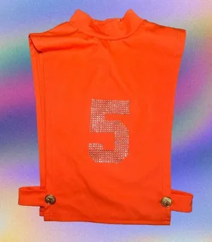 Size Small Y2K Deadstock‎ Open Side Top Orange thumbnail 1