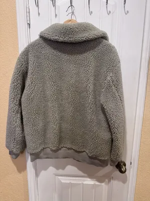 Wilfred Free  Aritzia Teddy Sherpa Jacket Zip Up Medium thumbnail 6