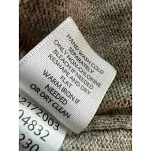 J Jill Linen Organic Cotton V-Neck Midi Dress Brown Sleeveless Epaulet thumbnail 6