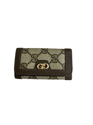 GUCCI Vintage Brown Keyholder Wallet Womens thumbnail 6