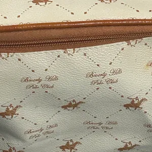 Beverly Hills Polo Club Cream and Brown Patterned Makeup bag thumbnail 4