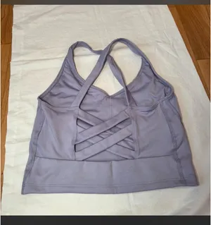 Gilly Hicks, purple recharge workout top thumbnail 3