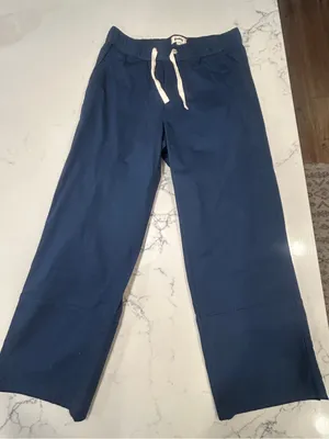 Pact Daily Twill Cropped Pant Organic Cotton Navy size small thumbnail 1
