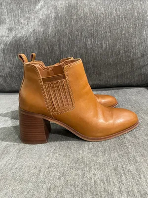 Lucky Brand Debruh Heeled Bootie Medium Dark Brown Size 8 thumbnail 6