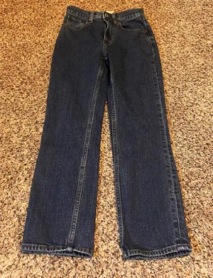 Abercrombie Fitch Ultra High Rise Ankle Straight Dark Wash‎ Denim Jeans Women thumbnail 1