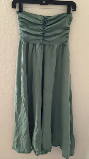 Free People One Green Skirt Dress thumbnail 1