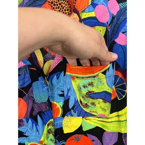 Anthropologie Orane Sigal Shirt Womens XS Multicolor Great Tropical Fruit Print thumbnail 3