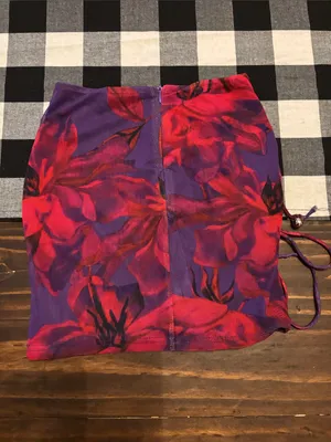 Outcast xxs floral lace up side skirt thumbnail 5