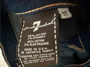 7 For All Mankind The Skinny Jeans Size 27 Dark Wash thumbnail 5