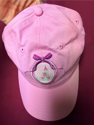 Disney Parks Pink Castle Embroidered Adult Hat thumbnail 3