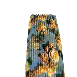 Chi Chi London Floral Print Ruffle‎ Pleated Midi Dress in Blue Curve US 16 thumbnail 7