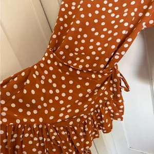 Maje polka dot long sleeve knee length wrap dress‎ size 1 (their small) thumbnail 3