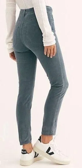 We the Free Sun Chaser Cord Skinny Pants in Morning Wave thumbnail 2