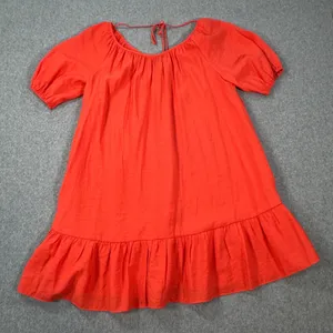 Ann Taylor Tie Back Flounce Shift Dress Women's Petite Small Short Sleeve New thumbnail 1