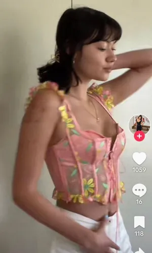 For Love & Lemons Daisy June Embroidered Bustier thumbnail 3