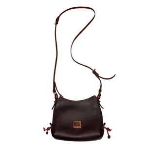 Dooney & Bourke Brown Leather Crossbody Bag thumbnail 2
