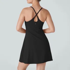 Halara Black SoftlyZero Plush Backless Active Dress Easy Peezy Size Small S thumbnail 4