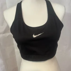 Nike Women's Black and White Sports Bra thumbnail 2