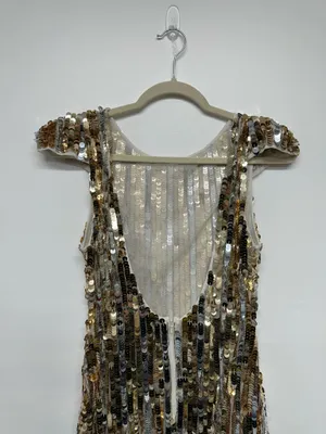 Topshop Gold Sequined Mini Dress thumbnail 9