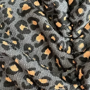 Express Leopard Print Ruched Babydoll Top Size Medium thumbnail 5