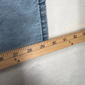 Future Collective 4 Jeans Wide Leg Slouchy High Rise Front Seam Light Wash Blue thumbnail 16