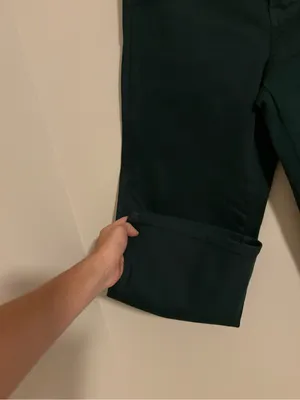 Judy Blue Dark Green Wide Leg Crop Jeans size 27 thumbnail 3