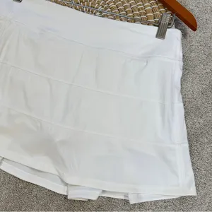 Lululemon Women’s Pace Rival Skirt Skort 4-way Stretch 15" Golf Run in White 6 thumbnail 7