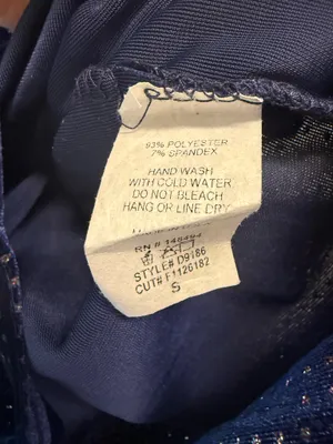 Windsor Velour Navy Blue Dress thumbnail 4