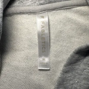 Fabletics Embroidered‎ Hoodie Gray Sweatshirt Womens Medium Athletic Activewear thumbnail 8