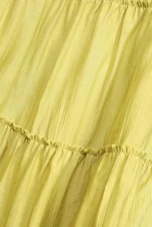 Lulus Love the Sunshine Lime Green Tie-Strap Tiered Babydoll Dress thumbnail 3