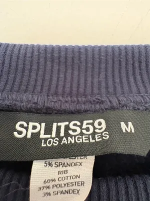 Splits59 Joy blue velour crewneck sweatshirt thumbnail 4