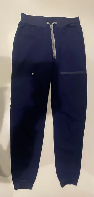 Fabletics Navy Blue Jogger Scrub Pants thumbnail 1