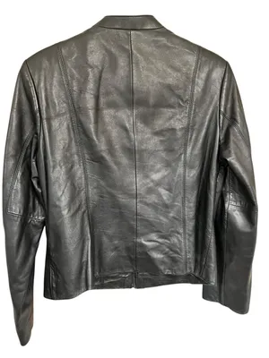 Preston & York Black Lambskin Leather Jacket thumbnail 4