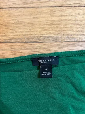Ann Taylor Factory Emerald Green Scoop Neck Tank thumbnail 2