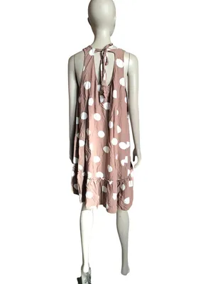 Loft Brown and White Polka Dot Dress thumbnail 4