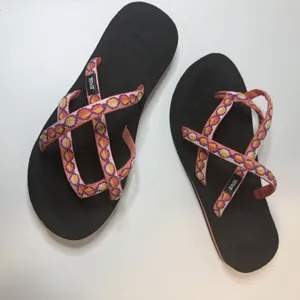 Teva Women's Olowahu Sandal Palms Red US Size 8‎ thumbnail 3