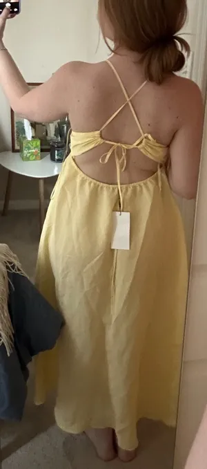 Zara Yellow Maxi Dress thumbnail 4