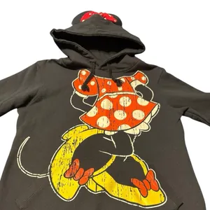 Disney Parks Minnie Mouse Black Ears Hoodie Size M (PTP 20”) thumbnail 2