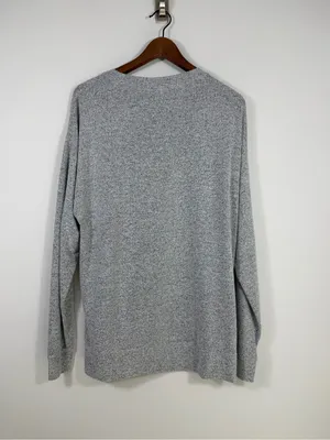 BP Gray Cozy Knit High Low Tunic Sweater Top Medium Oversized Soft thumbnail 2