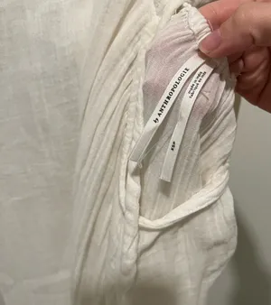 Anthropologie White High Low Dress thumbnail 5