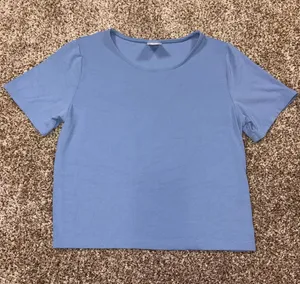 All in Motion Blue Short Sleeve Athletic Top Medium thumbnail 1