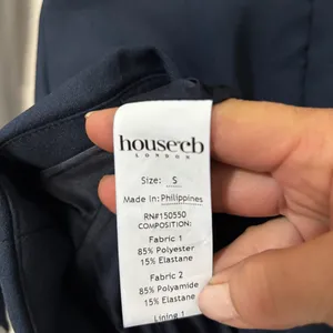 House of CB ANGELIE Midnight Stretch Crepe Plunge Mini Dress thumbnail 7