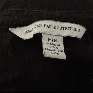 American Eagle crochet lace trim gauze top thumbnail 5