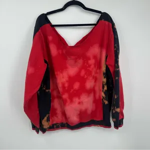 Reebok Tampa Bay Buccaneers Bleach Splatter Sweatshirt Size Large Off The Shoulder thumbnail 7