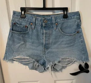 Levi’s 501 Original Fit High Rise Womens Shorts size W27 thumbnail 1