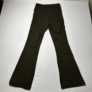 Halara Olive Green Flare Leg Pants Medium High Rise NWT thumbnail 4