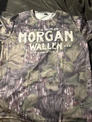 Morgan Wallen Tshirt Green Size XL thumbnail 1