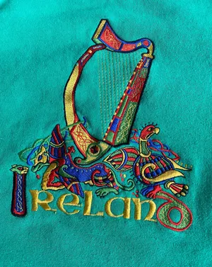 90s screen stars fotl ireland embroidered sweatshirt / xl thumbnail 3