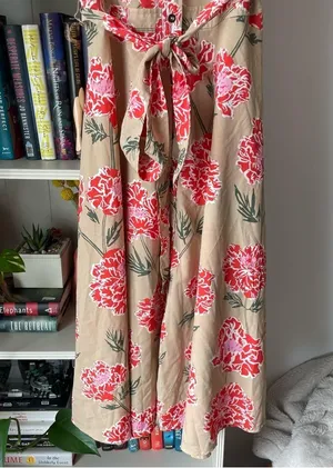 Banana Republic Button Up Floral Midi Dress thumbnail 3